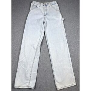 Vintage Guess Jeans Women's 26 Light Wash Carpenter Straight Leg Faded Y2K
